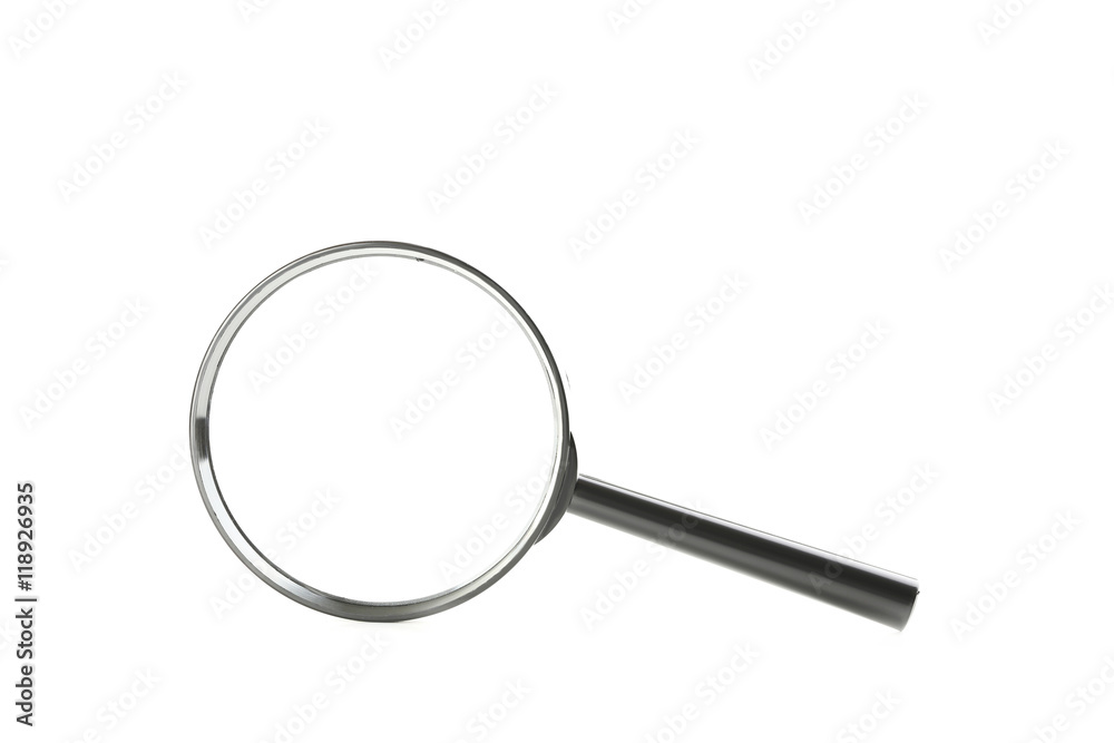 Magnifying glass isolated on a white Magnifying glass isolated on a white