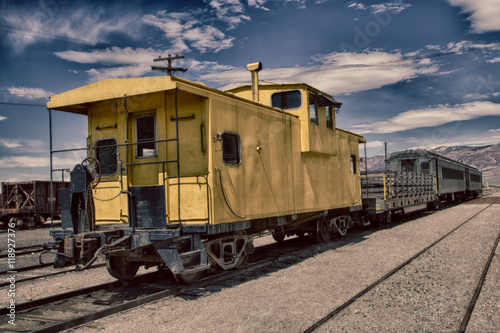 YELLOW CABOOSE-END OF TRAIN