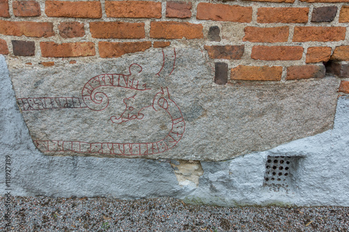 Runestone in Cathedral foundation photo