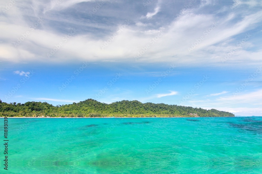  The Paradise beach. at Koh Samui in suratthani ,Thailand