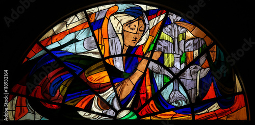 Εκτύπωση καμβά Stained Glass - Apparition of Virgin Mary in Fatima