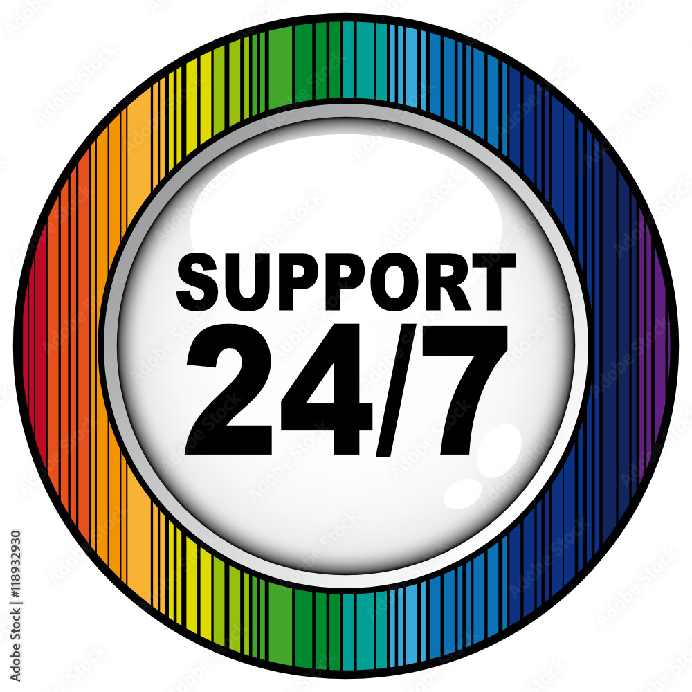 support 24 7 icon Adobe Stock