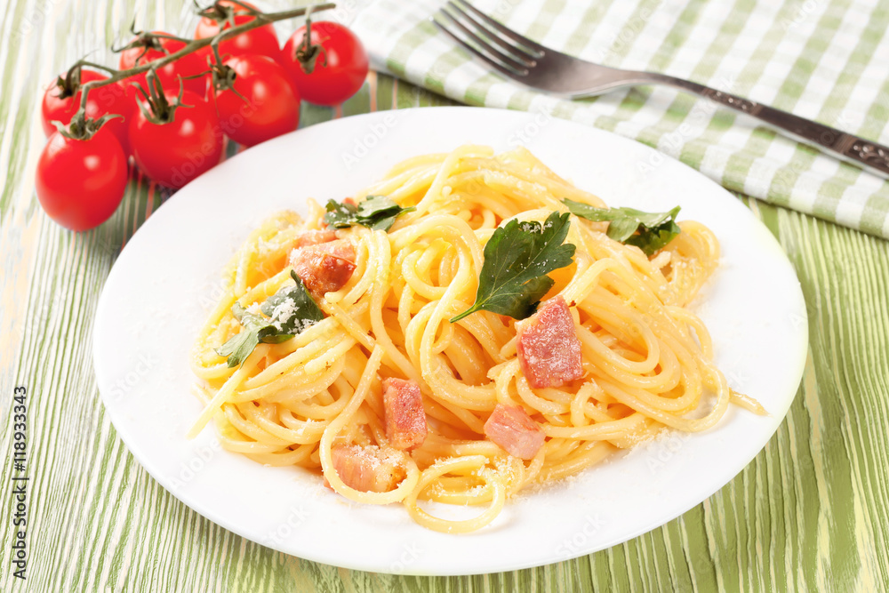 Pasta ingredients on green background. Pasta ingredients on green background.