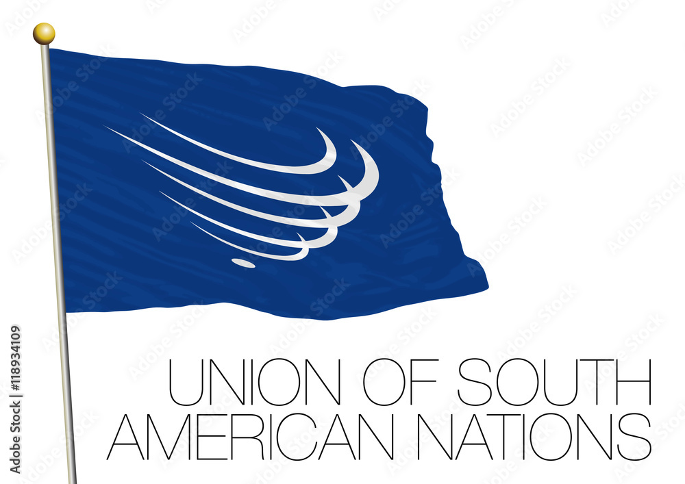 UNASUR, Union of South American Nations flag and symbol vector de Stock
