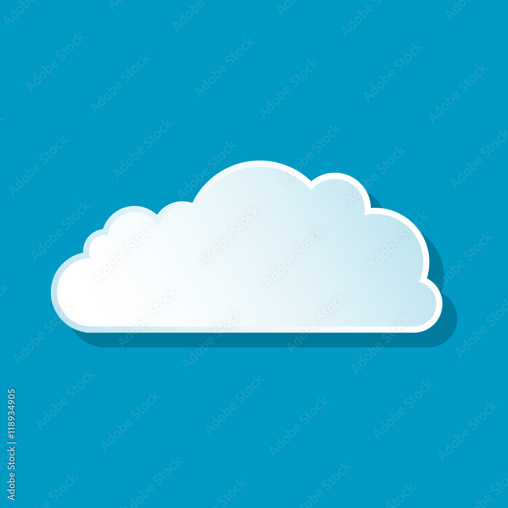 Altocumulus cloud icon on blue background. Weather symbol Altocumulus cloud icon on blue background. Weather symbol