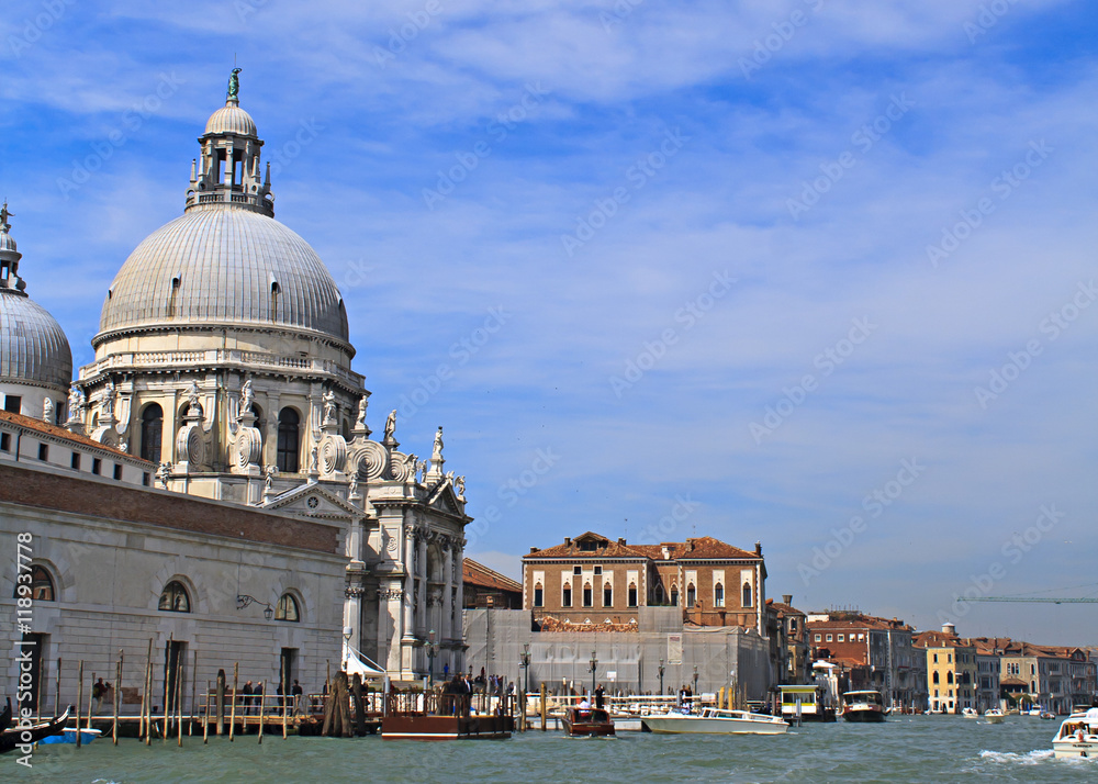 Grand Canal and Santa Maria Della Salute, Venice, Italy