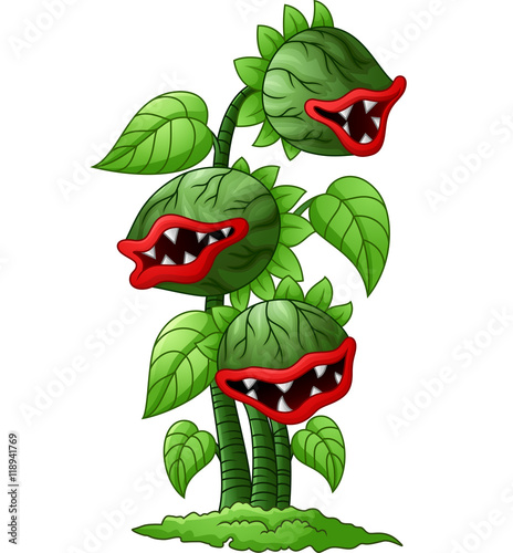 Cartoon carnivorous plant