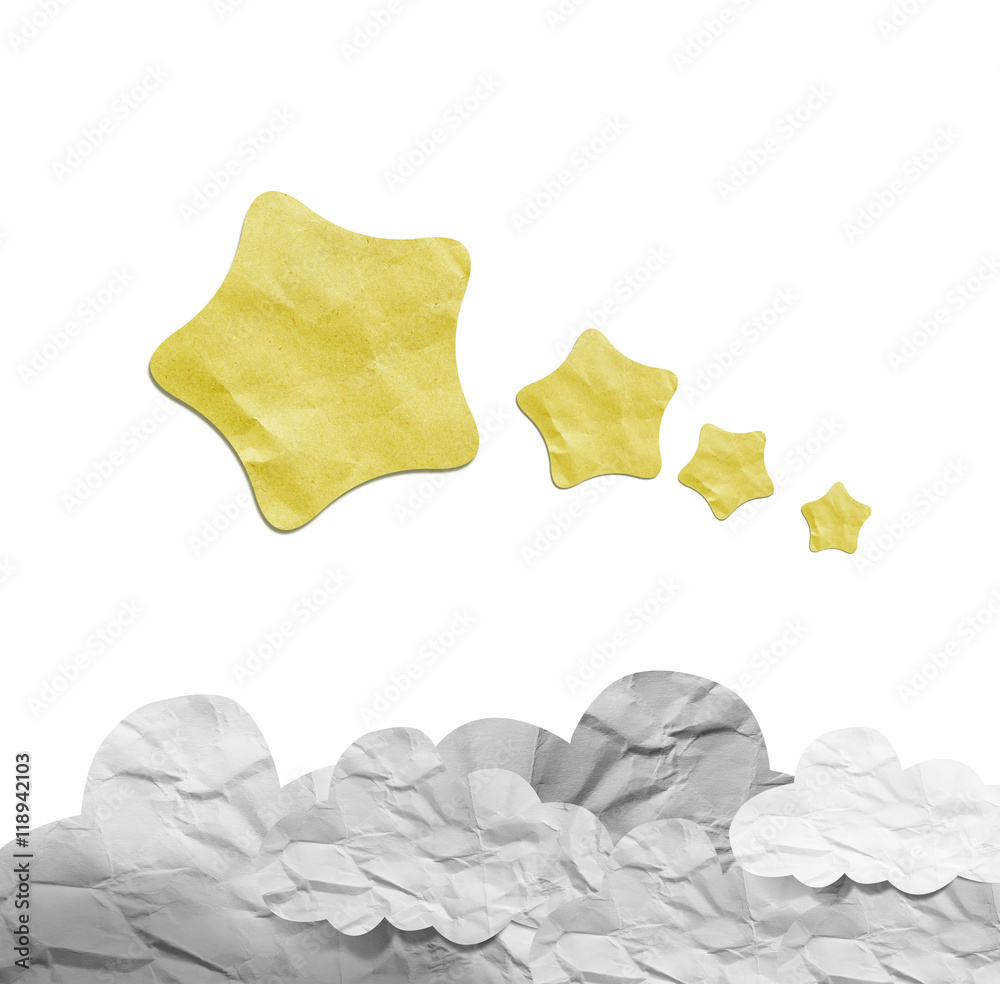 Weather grunge recycled paper craft on white Weather grunge recycled paper craft on white