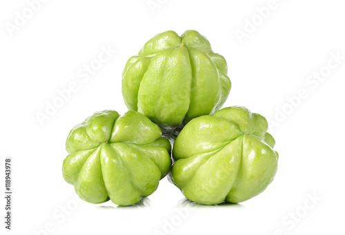 Wallpaper Mural whole fresh chayote on white background Torontodigital.ca