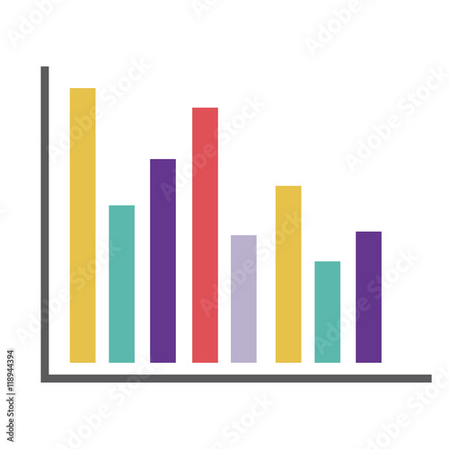 infographic data information graphic icon. Isolated and Flat design. Vector illustration