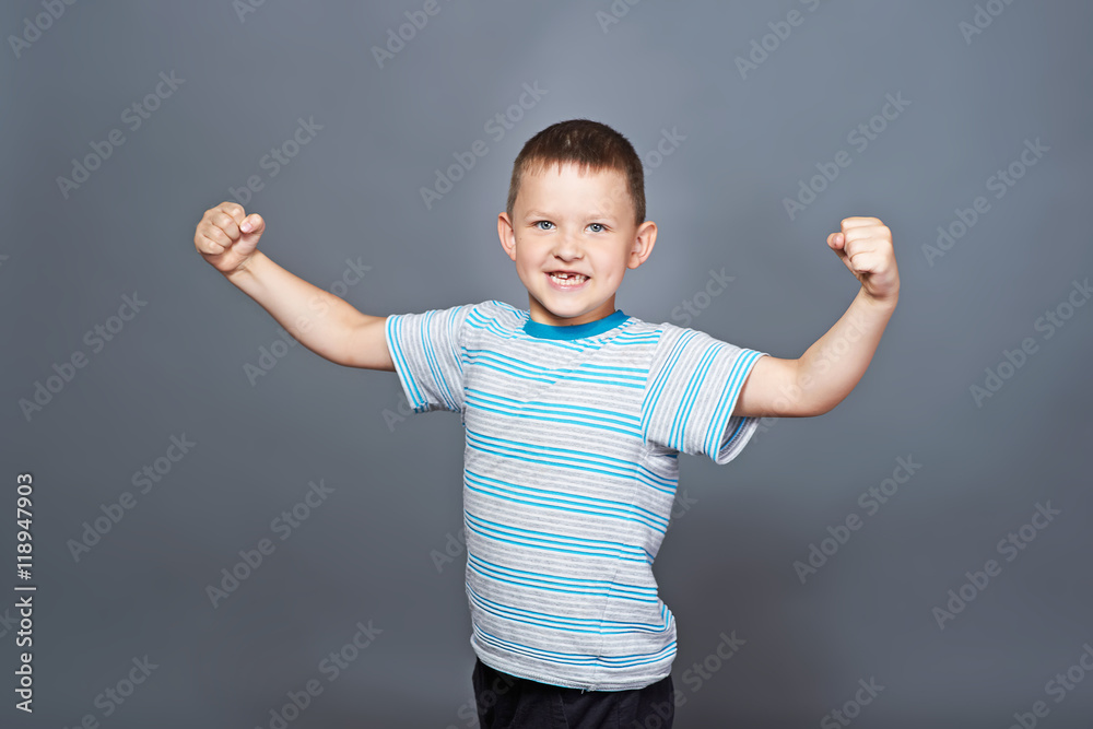Portrait of a cheerful little boy Portrait of a cheerful little boy