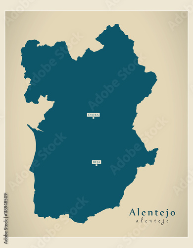 Modern Map - Alentejo Portugal refreshed PT photo