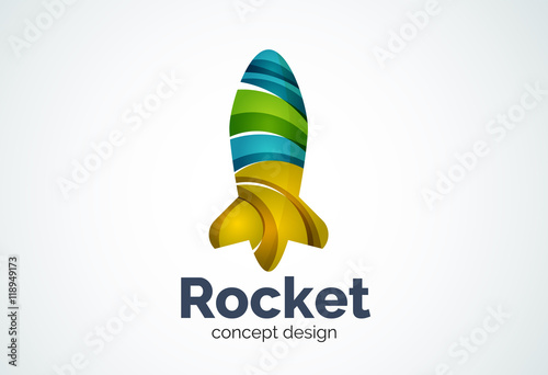 Rocket logo template