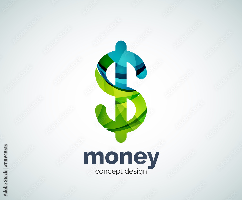 Vector dollar logo template Vector dollar logo template