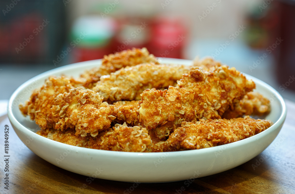 Chicken breast strips croquettes Chicken breast strips croquettes
