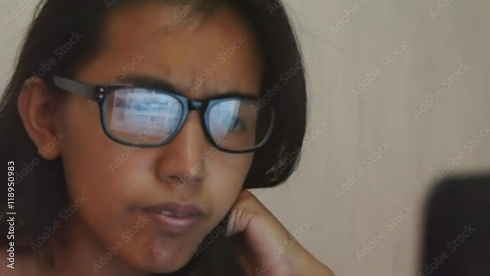 Attractive asian woman using laptop computer be serious, Education Concept. Attractive asian woman using laptop computer be serious, Education Concept.
