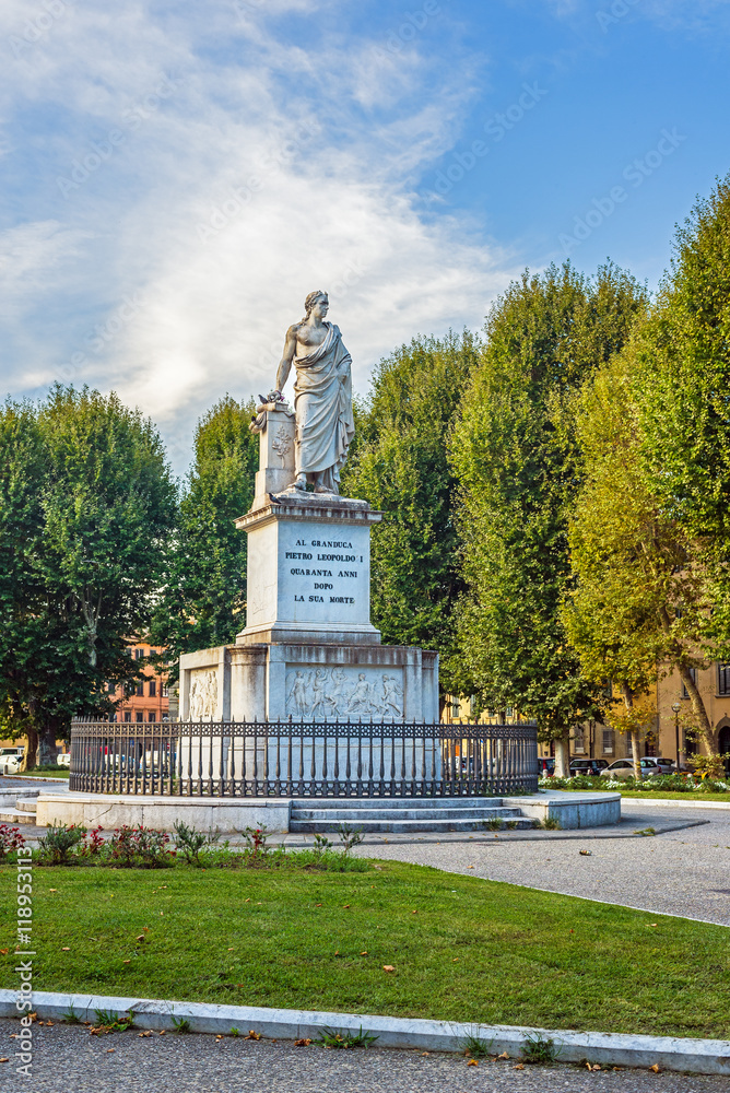 Monument to Pietro Leopoldo in Pisa, Italy.