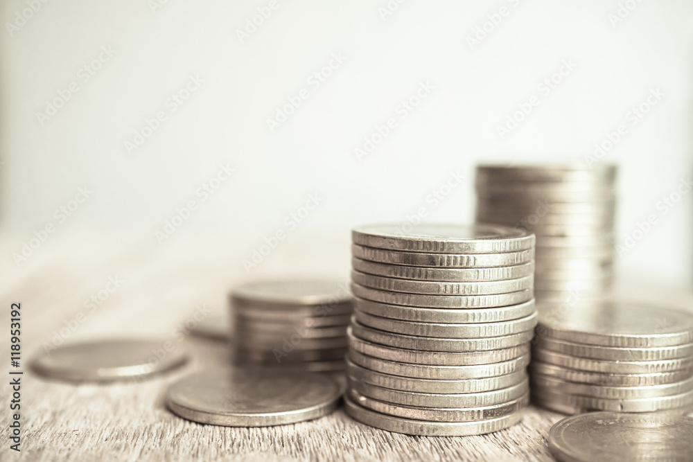 rows of coins for finance and banking concept
rows of coins for finance and banking concept