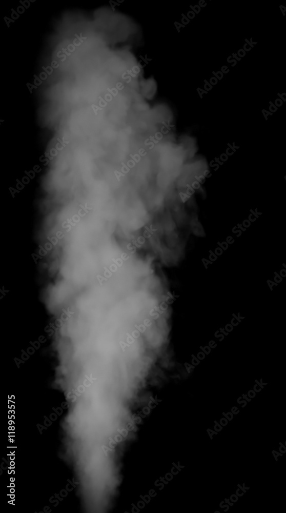 Smoke on black background - obrazy, fototapety, plakaty 
