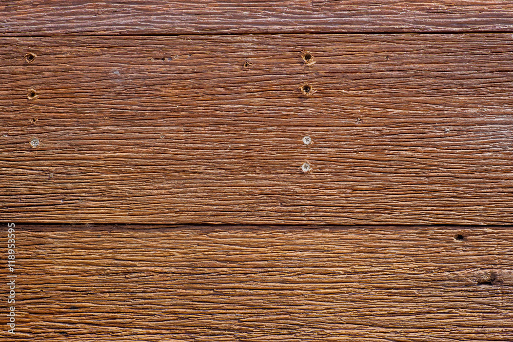 Fototapeta premium Close up rustic wood floor texture background