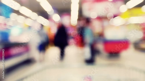 supermarket blur background