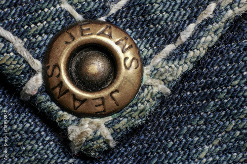 Jeans rivet, old dirty jeans, macro foto.