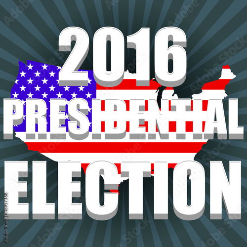 Election of the president of America 2016. Invitation to elections USA. Ready vector design. Honesty and the free choice of each. Vector EPS 10.