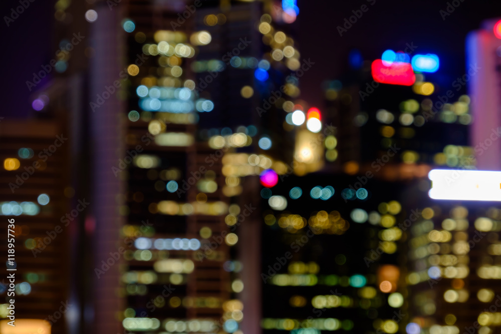 City lights bokeh blurred background City lights bokeh blurred background