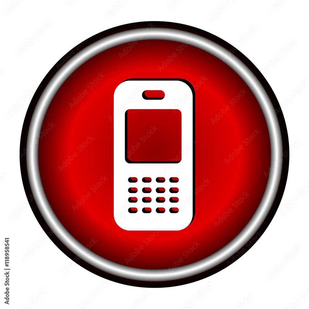 Phone icon, vector illustration isolated on background Phone icon, vector illustration isolated on background