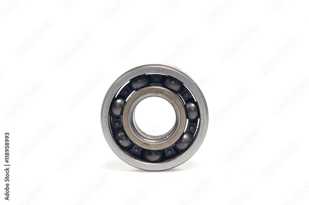 Single bearings isolated on white background Single bearings isolated on white background