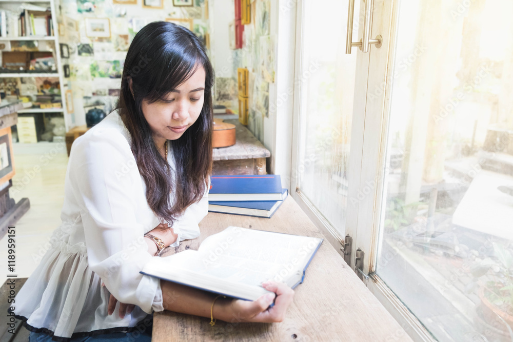 Woman Reading a book Woman Reading a book