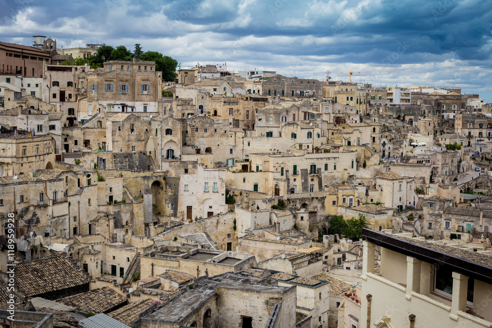 View of Matera Town, Basilicata, Italy