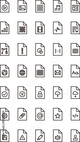 FILES & DOCUMENTS outline icons