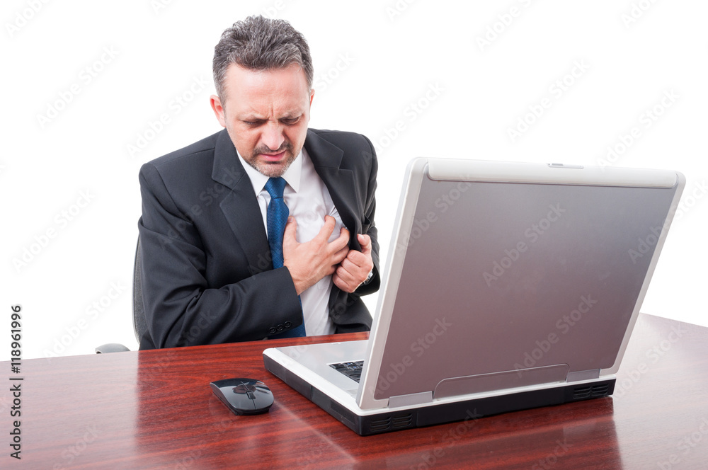Stressed lawyer having sudden palpitations Stressed lawyer having sudden palpitations