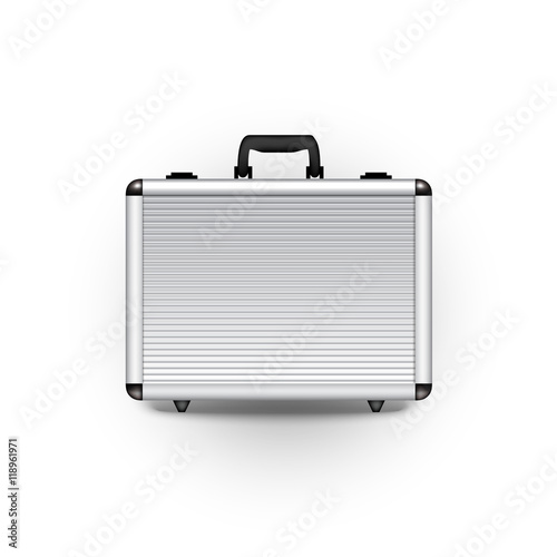 Vector metal briefcase