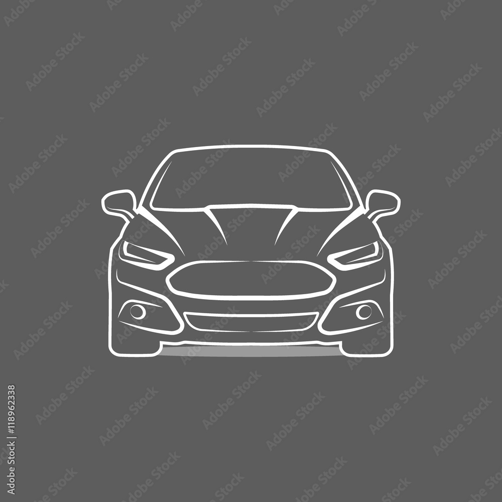 Car Logo icon silhouette Template Design Vector Car Logo icon silhouette Template Design Vector