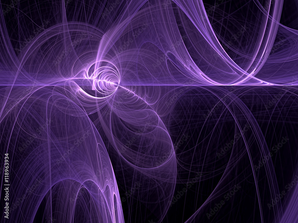 Abstract gloving curls - digitally generated image Abstract gloving curls - digitally generated image