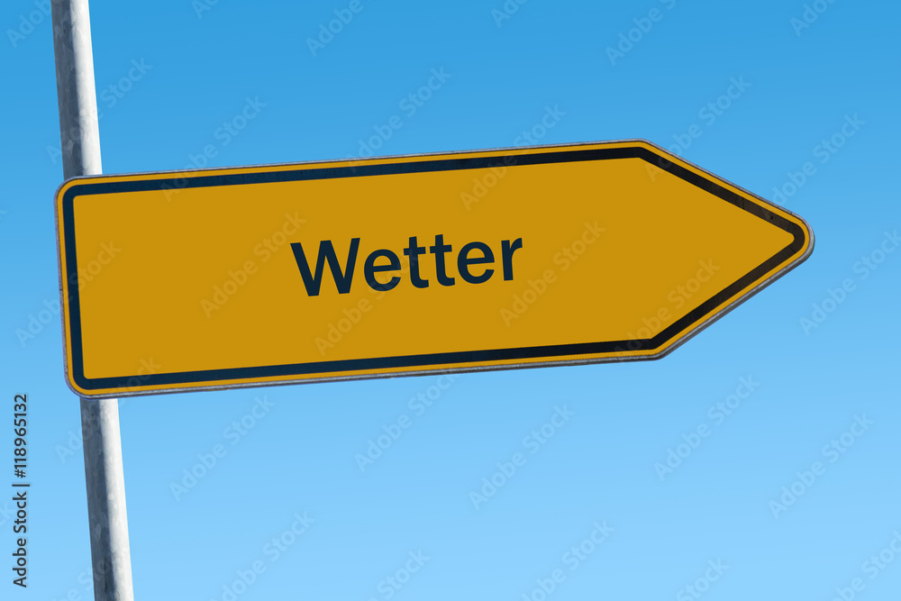 Fototapeta premium Schild 65 - Wetter