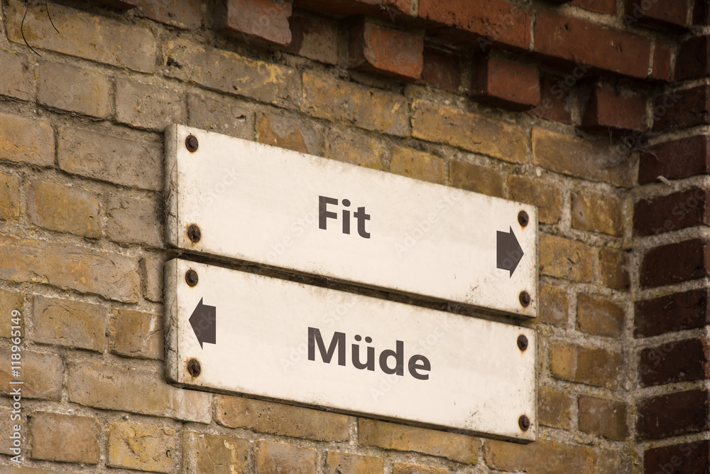 Fototapeta premium Schild 100 - Fit
