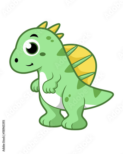 Cute illustration of a Spinosaurus.