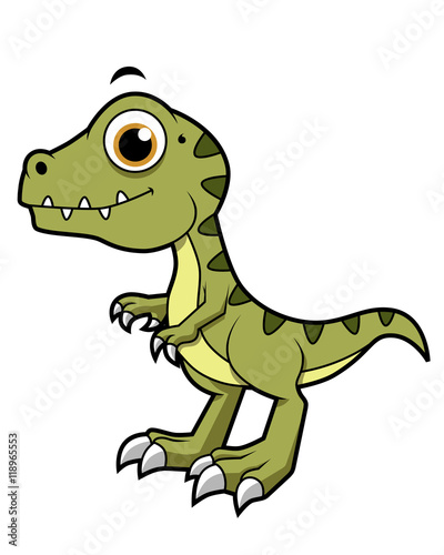 Cute illustration of a Tyrannosaurus Rex.
