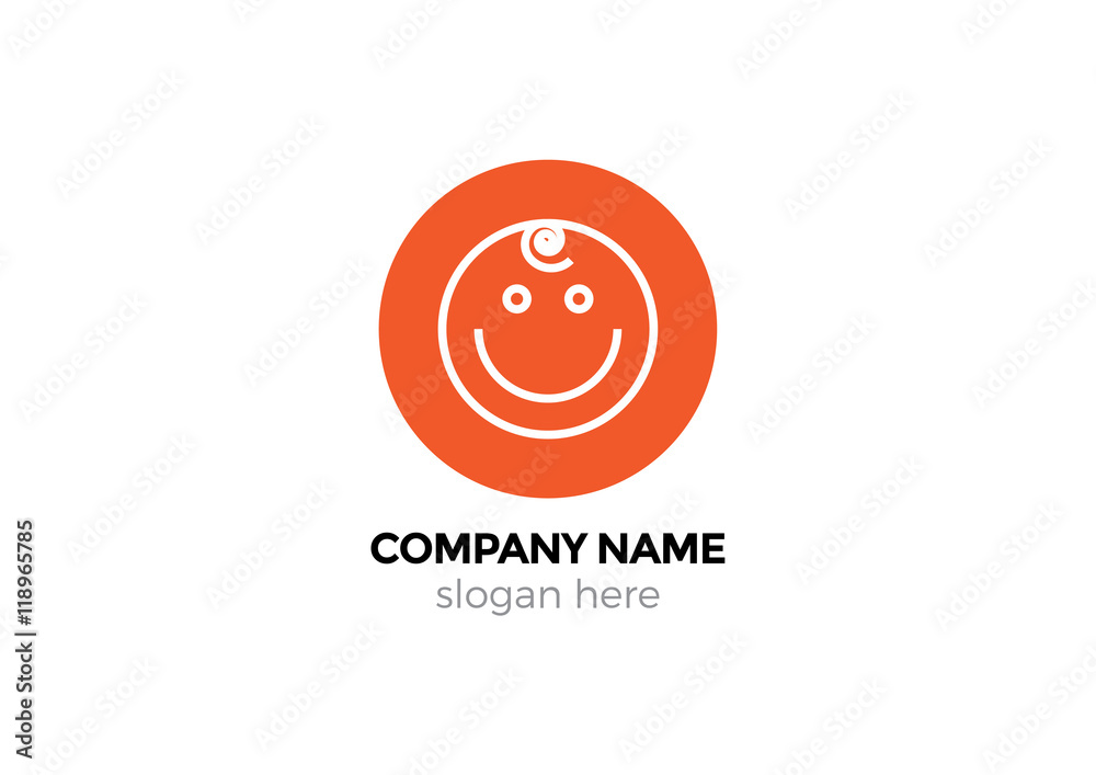 baby face vector icon baby face vector icon