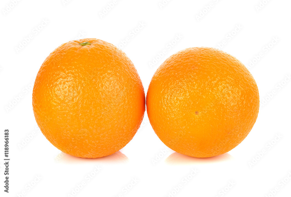 Orange fruit isolated on white background Orange fruit isolated on white background