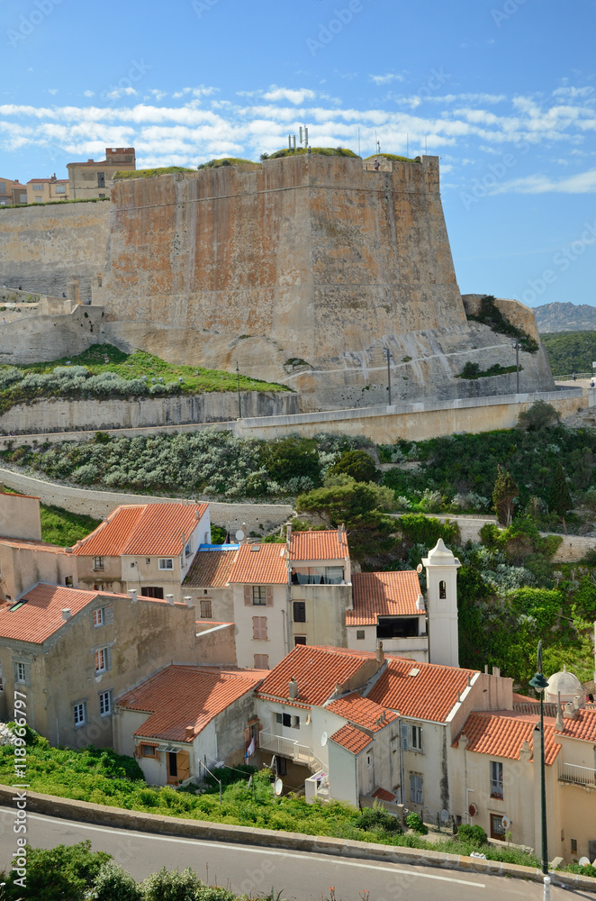 Ancient town Bonifacio in Corsica