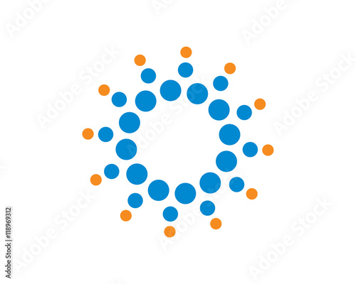 Radial Circle Geometric Symbol