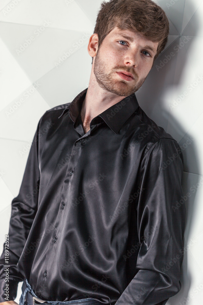 Young handsome man. Studio fashion portrait Young handsome man. Studio fashion portrait
