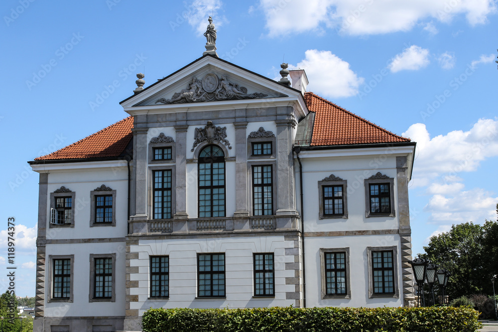 Baroque-classical building of Chopin Museum in Warsaw