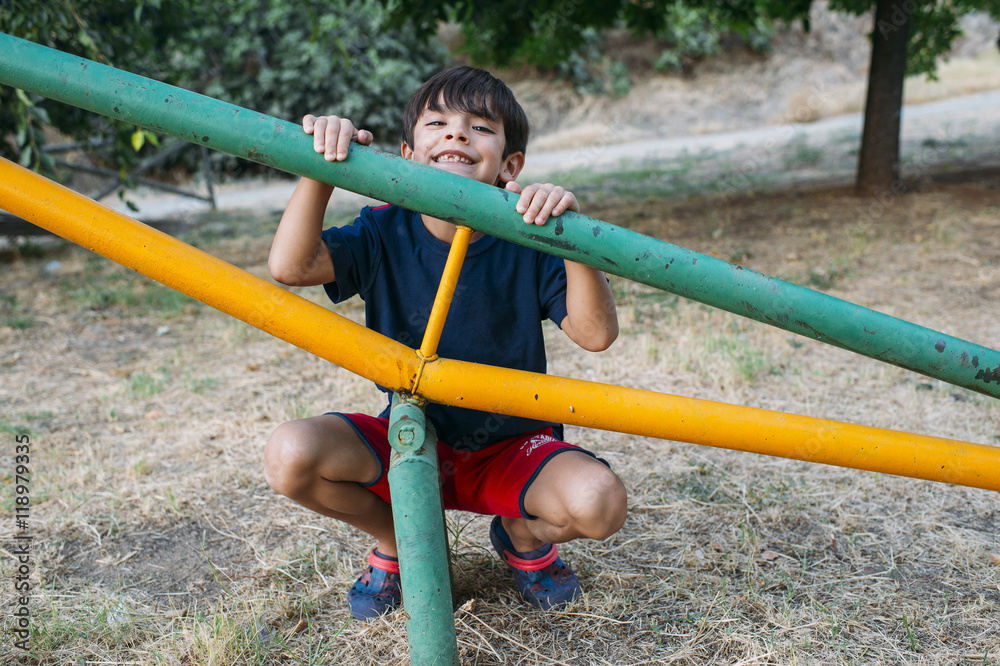 Fototapeta premium happy child playing