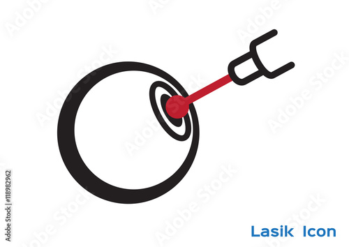 eye lasik icon , logo and vector