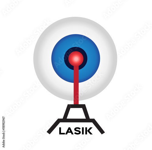 eye lasik icon , logo and vector